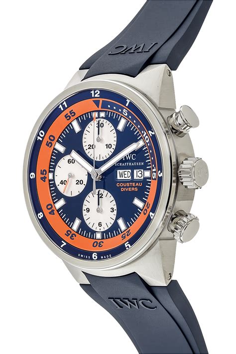 iwc aquatimer automatic chronograph|iwc aquatimer chronograph cousteau divers.